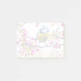 Post-it® Joli oiseau bleu et jaune sur une branche Photogra