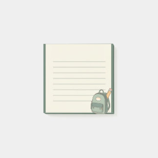 Post-it® joli petit cartable scolaire