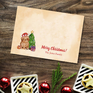 Post-it® Joli sapin de Noël et fentes personnalisées