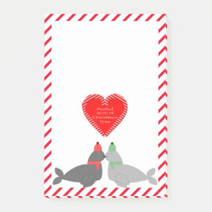 Post-it® Joli Seals de baiser de Noël