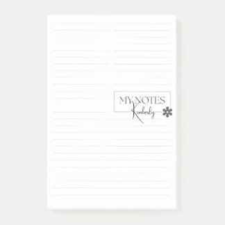 Post-it® Joli Simple Moderne Blanc Personnalisé