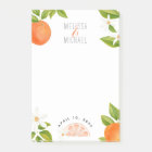 Jolie aquarelle Orange Blossoms Citrus Mariage