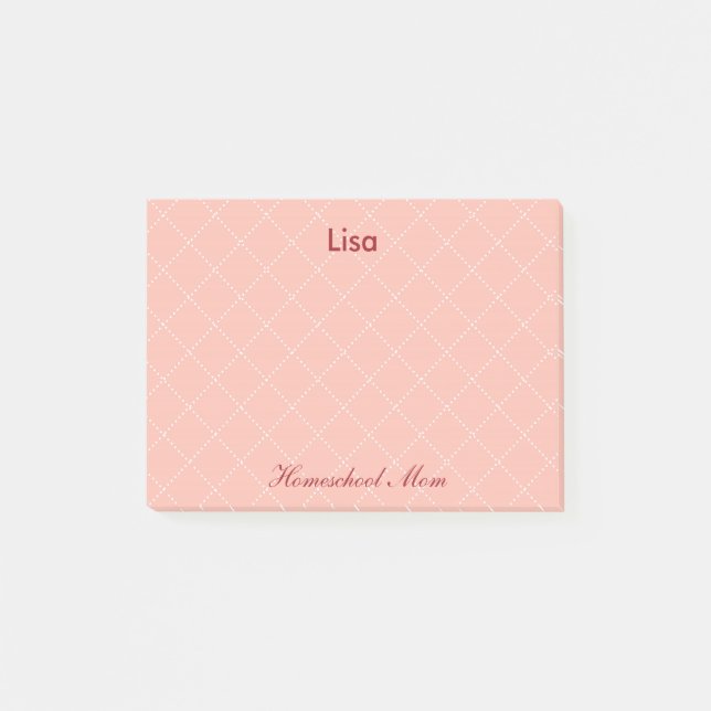 Post-it® Jolie maman d'école rose (Devant)