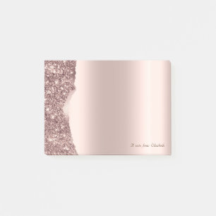 Post-it® Jolie Rose Doré Élégant Pailleté