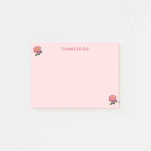 Post-it® Jolies roses sur des choses roses à faire