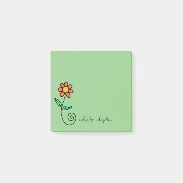 Post-it® Jote Dames Monogramme Floral (Devant)