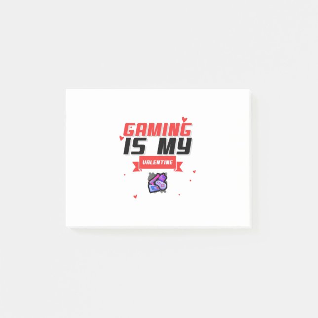 Post-it® Jouer est ma Saint Valentin (Devant)