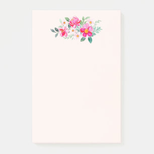 Post-it® Jouer Joli Bouquet de Fleur Rose