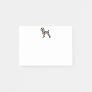 Post-it® Jouet Poodle Chien Geo Silhouette Plaid