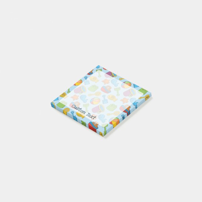 Post-it® Jouets de plage Icônes (Incliné)