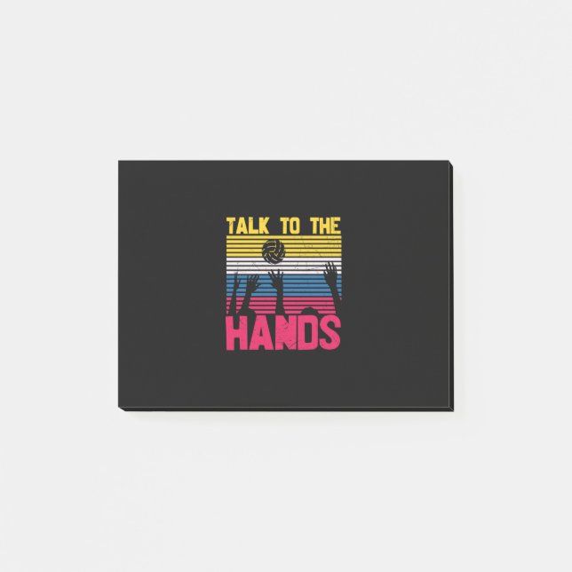 Post-it® Joueur de volley-ball | Parlez Aux Mains (Devant)