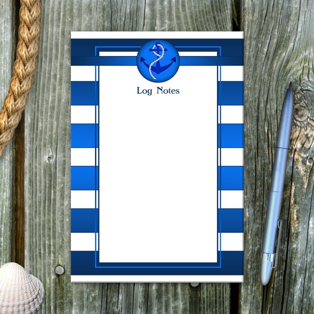 Post-it® Journal d'Ancres bleu marine (Créateur téléchargé)