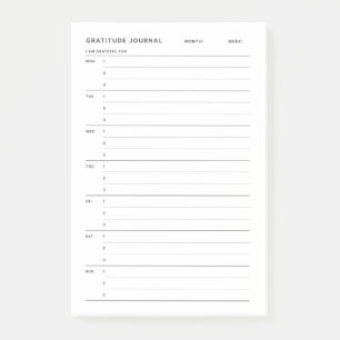 Post-it® Journal de reconnaissance minimaliste simple