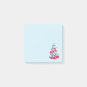 Post-it® Joy to the World Christmas Citation Typographie