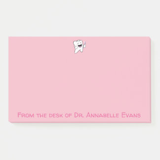 Post-it® Joyeuse dent rose et pinceau