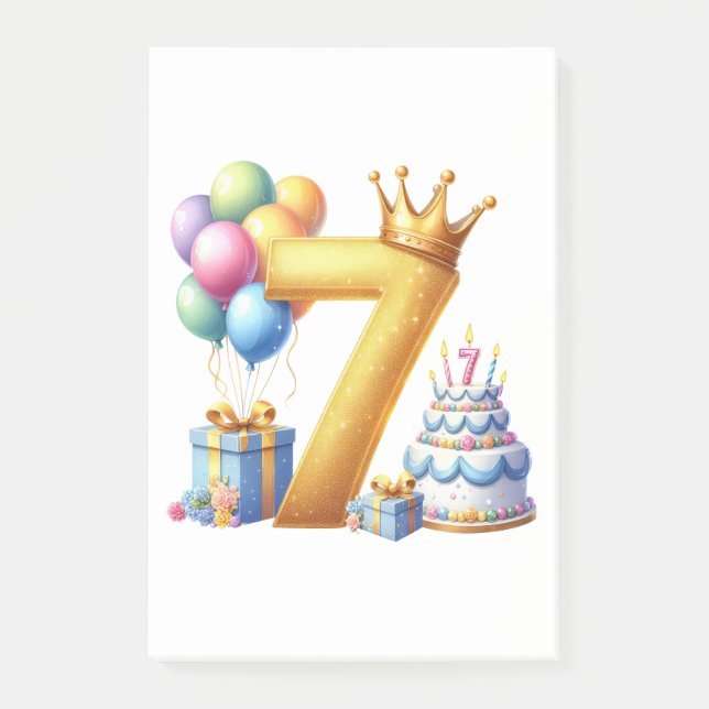 Post-it® Joyeux 7ème Anniversaire (Devant)