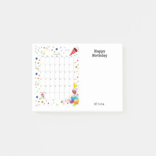 Post-it® Joyeux anniversaire Octobre 2022 Post-it Notes