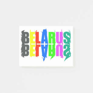 Post-it® Joyeux Belarus Lettres Colorées