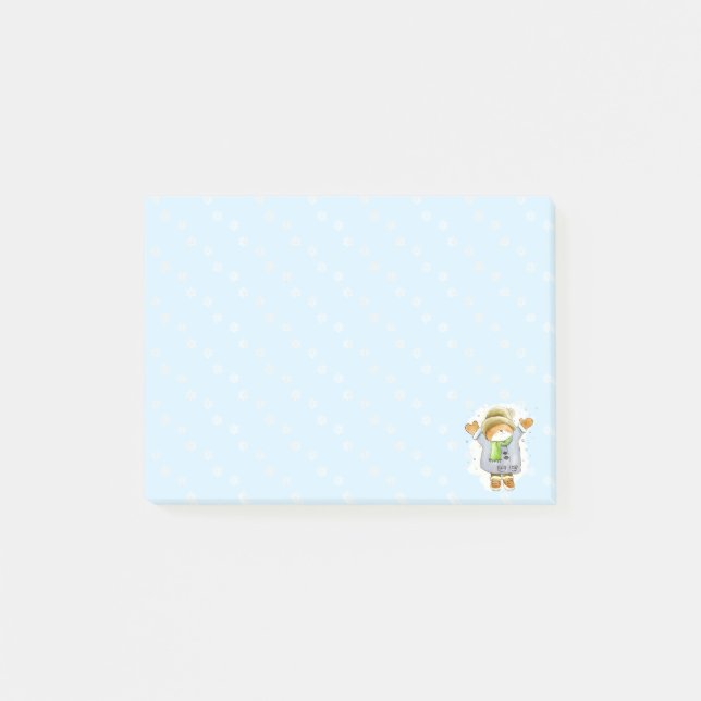 Post-it® Joyeux Chat d'hiver (Devant)