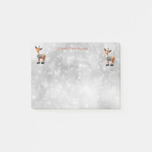 Post-it® Joyeux Christmoose portant un chapeau