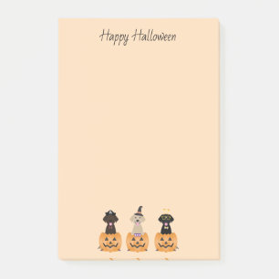 Post-it® Joyeux Citrouille de chiens de trieuse d'Halloween