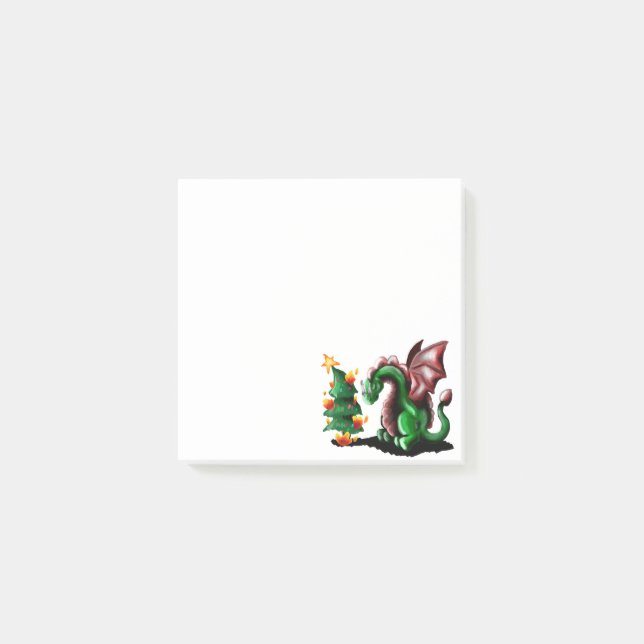Post-it® Joyeux dragon de Noël (Devant)