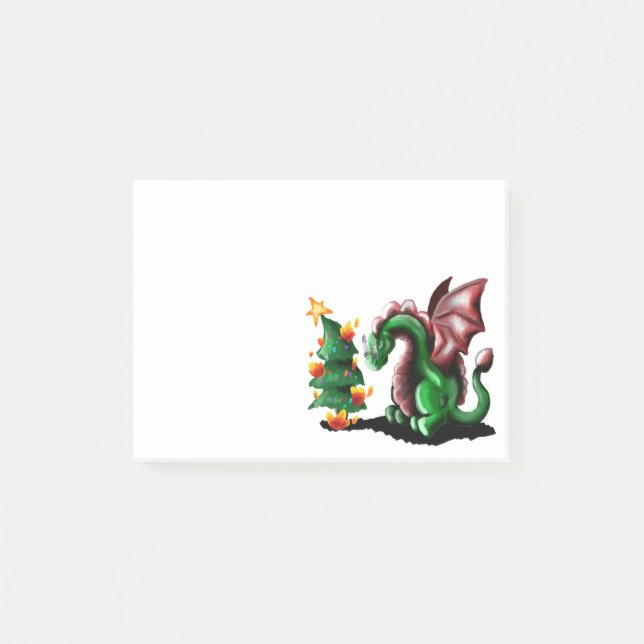 Post-it® Joyeux dragon de Noël (Devant)