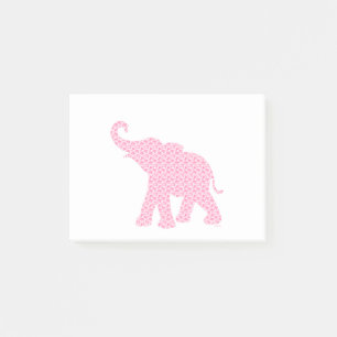 Post-it® Joyeux Eléphant Rose Art Motif mou