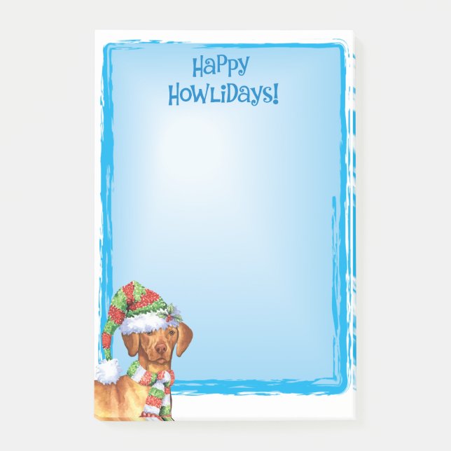 Post-it® Joyeux Howlidays Vizsla (Devant)