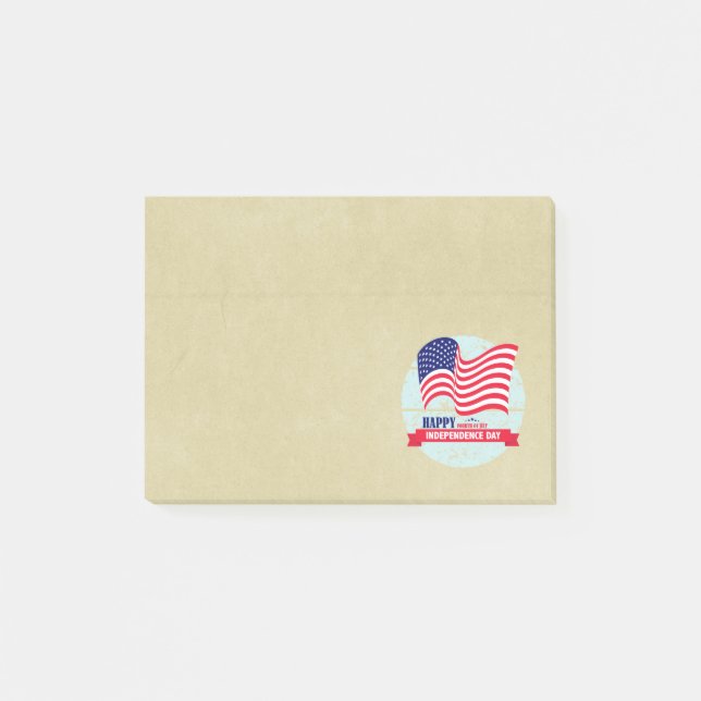 Post-it® Joyeux Jour de l'Indépendance Illustration du drap (Devant)