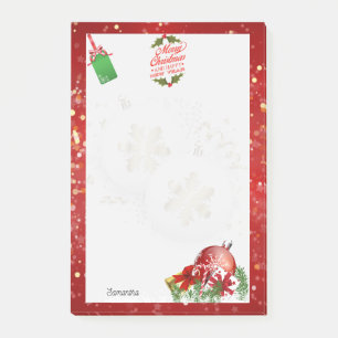 Post-it® Joyeux Noël et Bonne Année avec Mistletoe