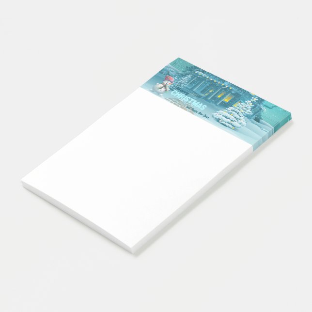 Post-it® Joyeux Noël et Joyeux Nouvel An Post-it Notes (Incliné)