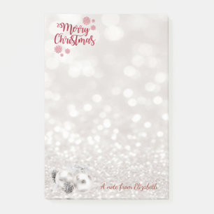 Post-it® Joyeux Noël, Glittery Bokeh, Christmas Balls