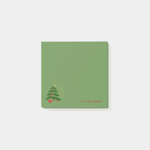 Post-it® Joyeux Noël, Sapin de Noël - Personnalisé