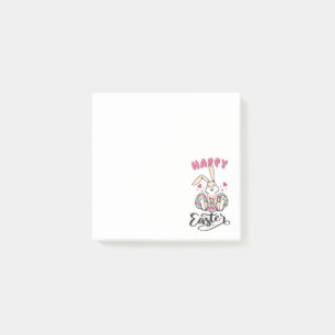 Post-it® Joyeux Pâques du charmant lapin de Pâques