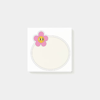 Post-it® Joyeux poteau rose poitrine rose il note