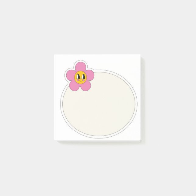 Post-it® Joyeux poteau rose poitrine rose il note (Devant)