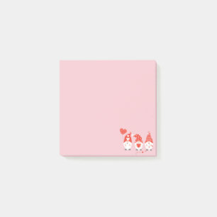 Post-it® Joyeux Valentin Gnomes Rouge Rose