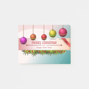 POST-IT® "JOYEZ NOËL ET UNE BONNE NOUVELLE ANNÉE" ORNAMENTS