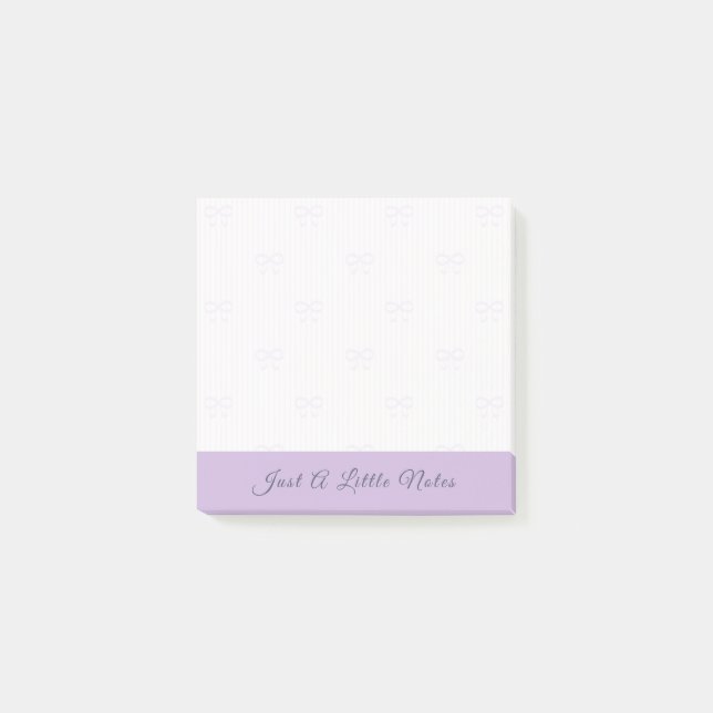 Post-it® Just A Little Note Lilac Bow Watermark (Devant)