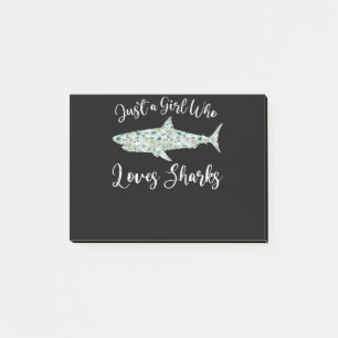 Post-it® Just Girl Who Loves Sharks