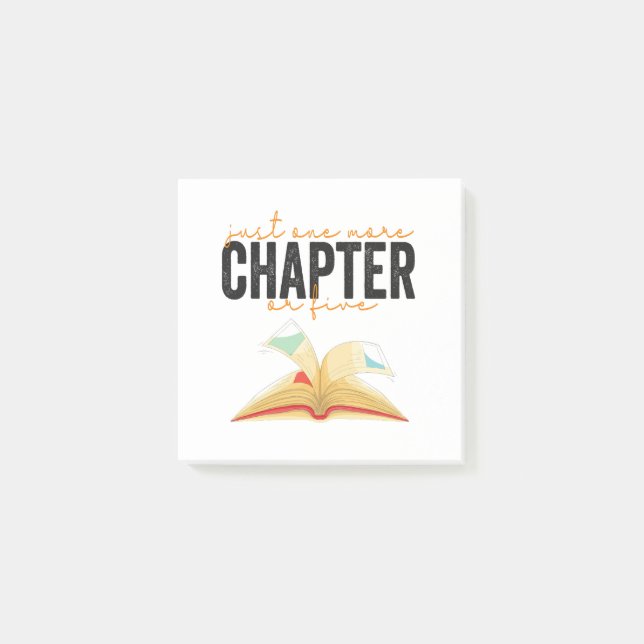 Post-it® Juste Un Chapitre De Plus Ou Cinq Amateurs De Livr (Devant)