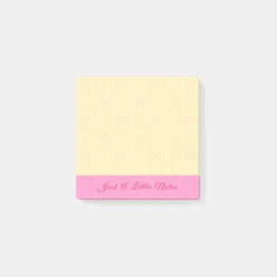 Post-it® Juste une petite note Arc rose Filigrane sur jaune