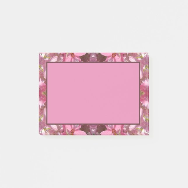 Post-it® Kaléidoscope rose de fusion de lis (Devant)