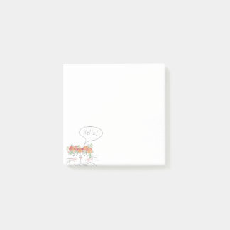 Post-it® Kawaii Cat / Funny Girl/ Hello