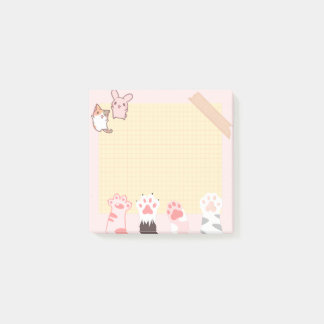 Post-it®  kawaii chat kitty pastel amoureux meow kitten c