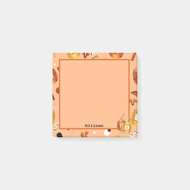 Post-it® Kawaii Orange Tamagotchi (Devant)