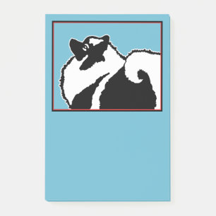 Post-it® Keeshond Graphics - Cute Original Chig Art