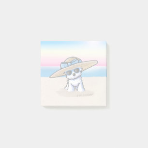 Post-it® KiniArt Bichon Frise Plage