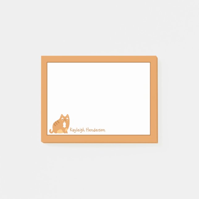 Post-it® Kitty mignon avec la souris (Devant)